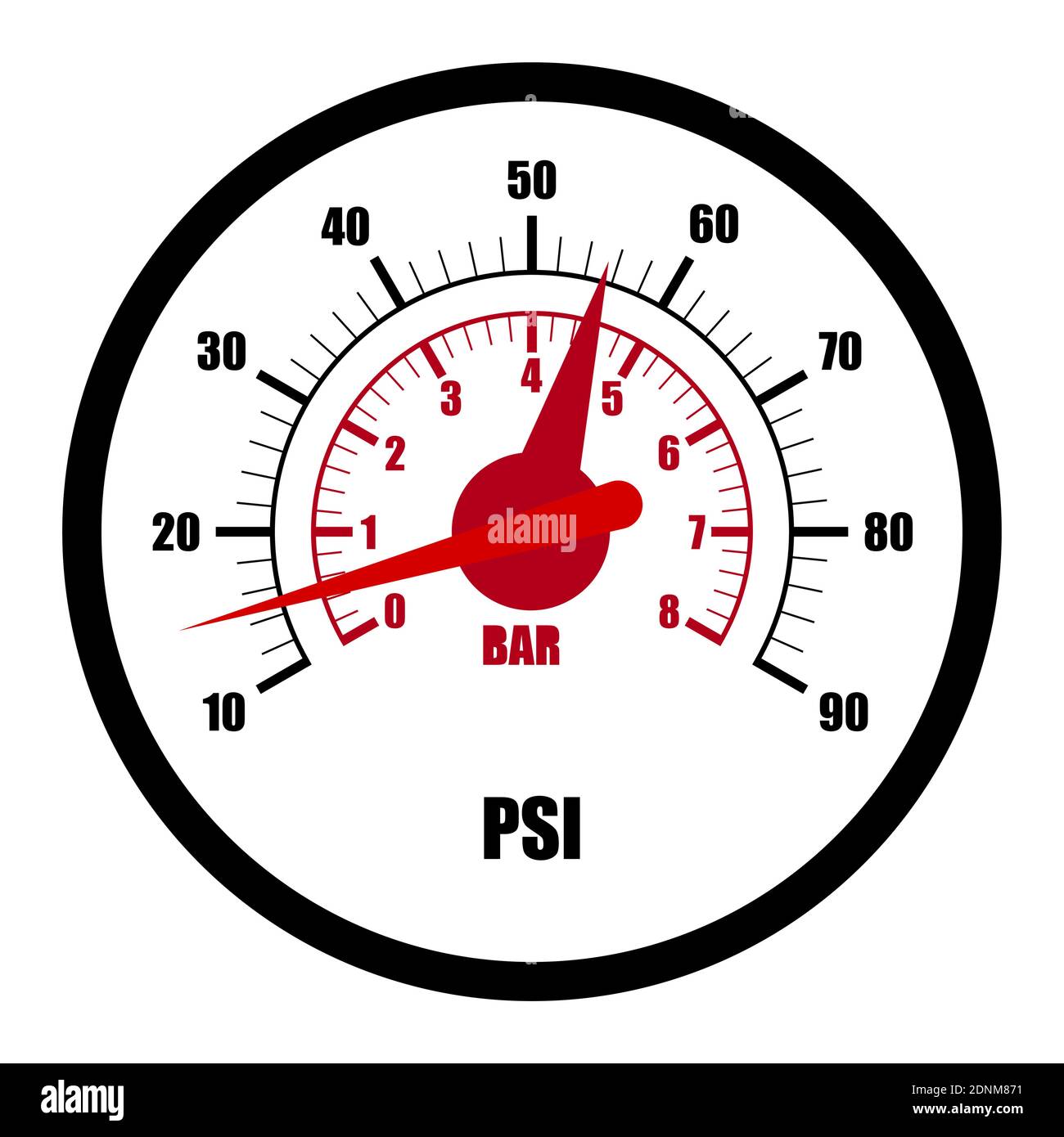 Digital tire pressure gauge Stock Vector Images Alamy