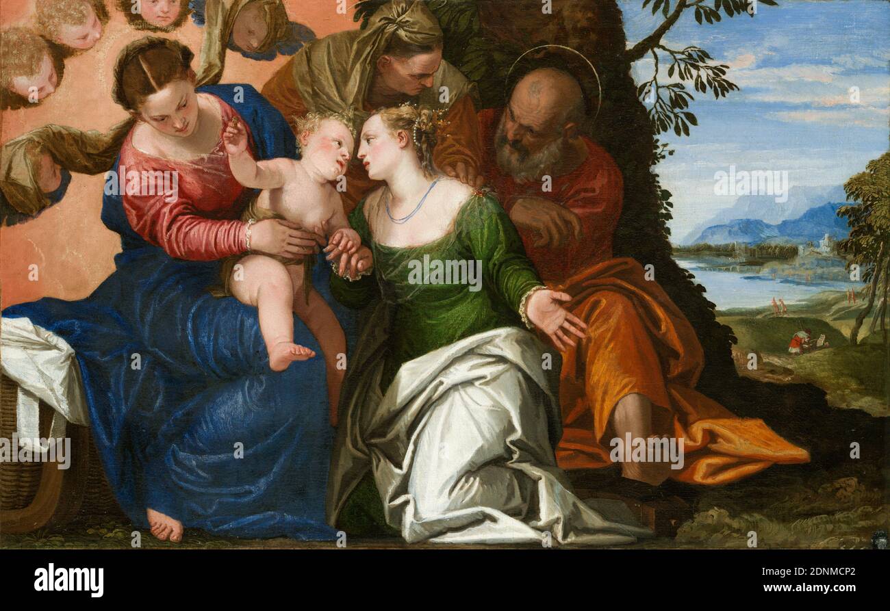 The Mystic Marriage of Saint Catherine of Alexandria, painting by Paolo ...