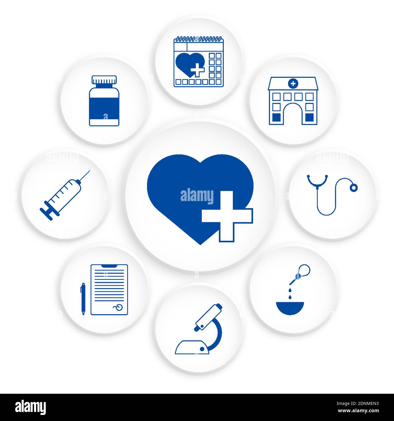 Heart care infographics. Regular medical examinations. Health care