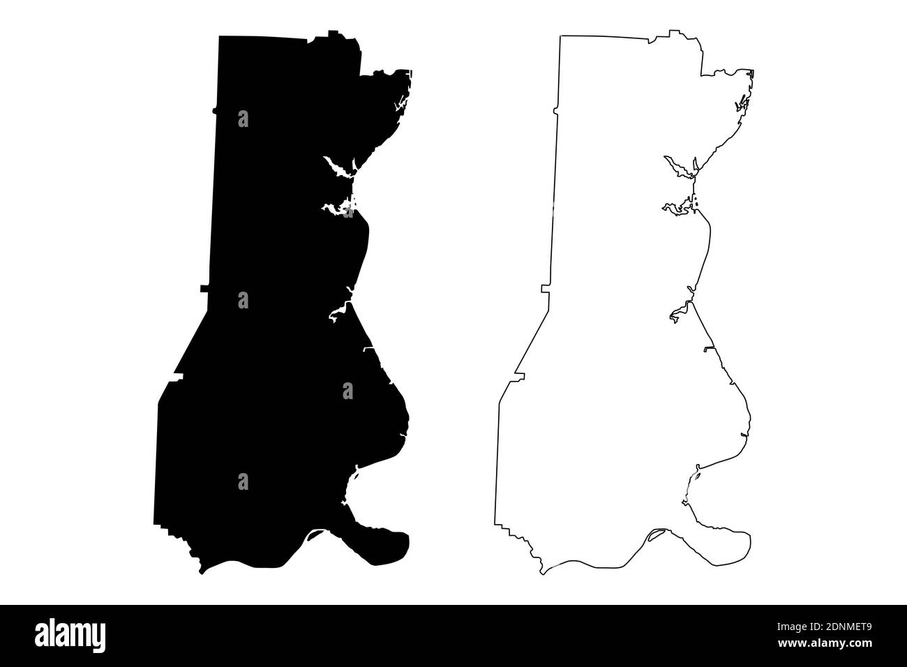 Decatur county map hi-res stock photography and images - Alamy