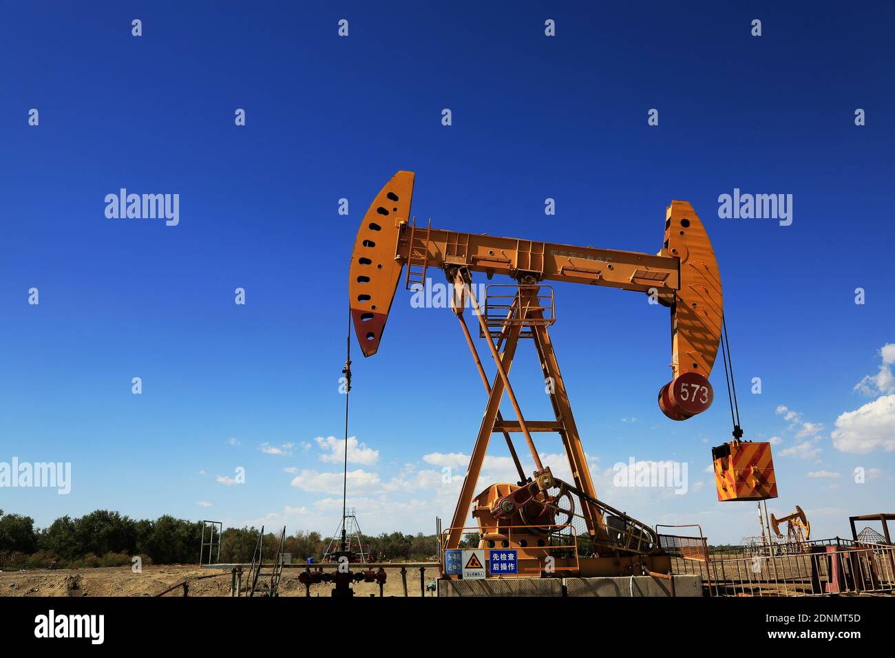 Tarim oil field pumping units Stock Photo Alamy