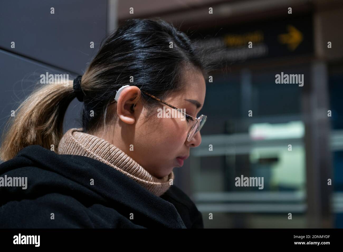 Woman looking away Stock Photo