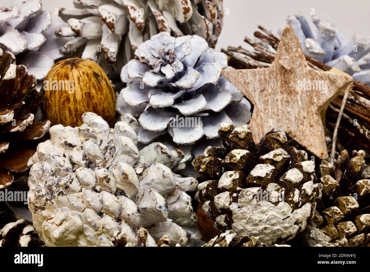 Christmas pine cones Stock Photo