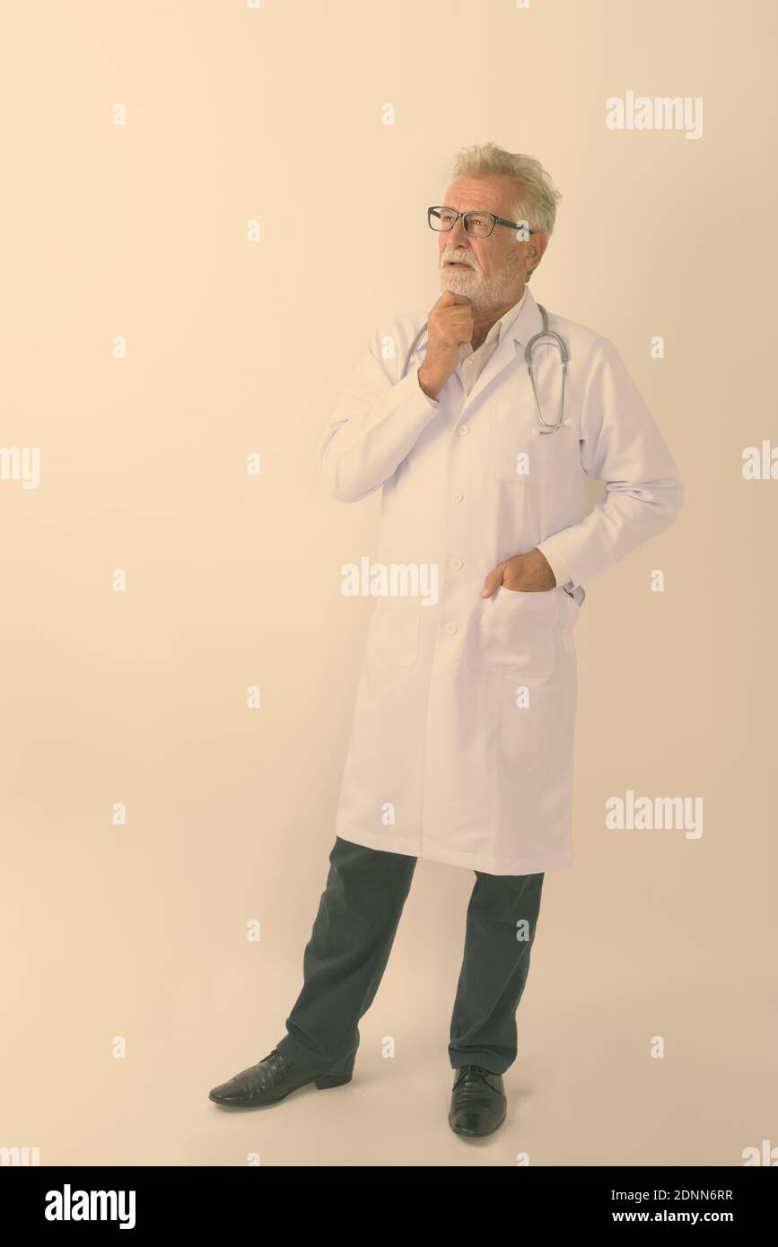 Full body shot of senior man standing Stock Photo - Alamy