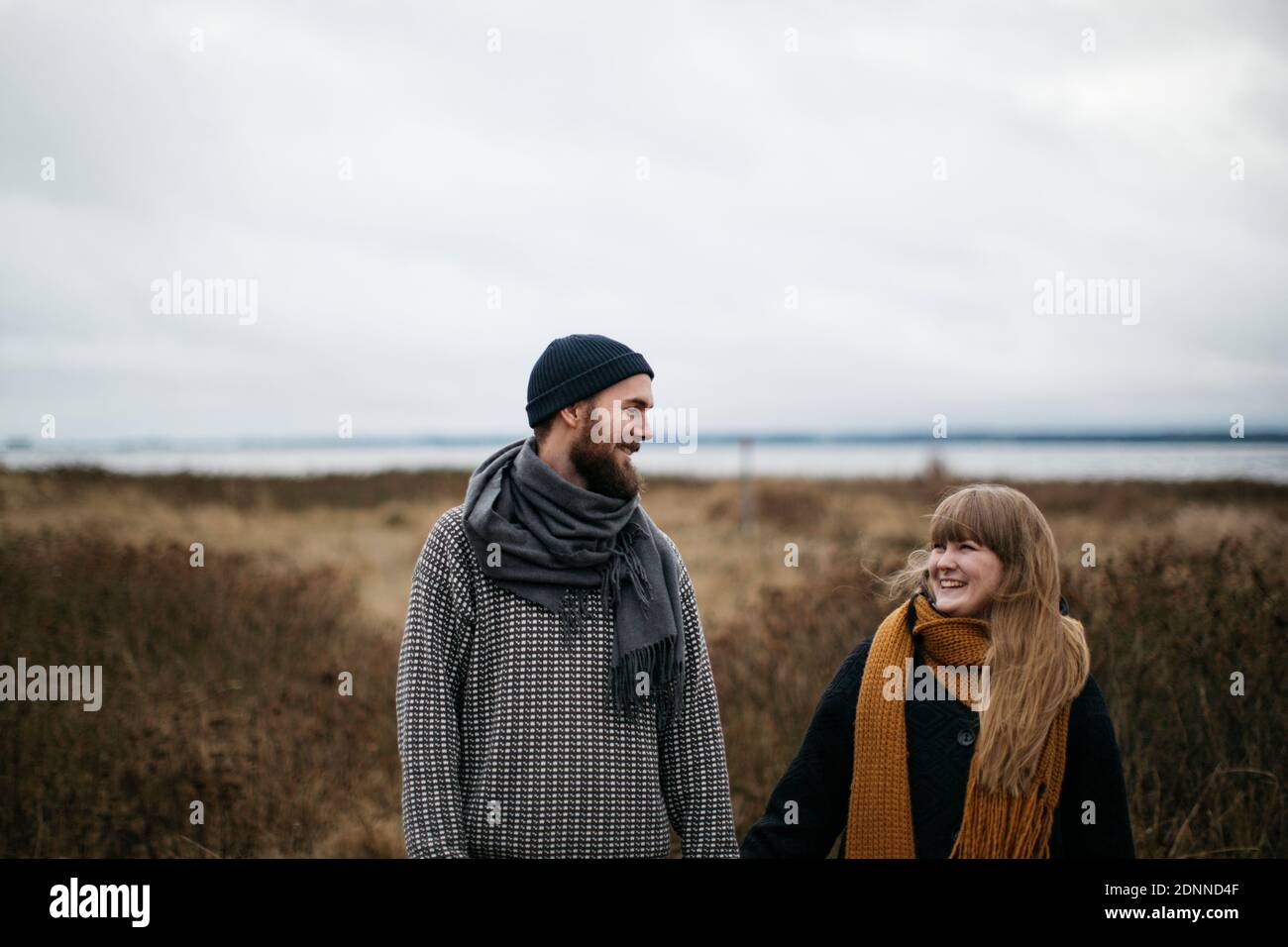 Positive couple man woman hi-res stock photography and images - Alamy
