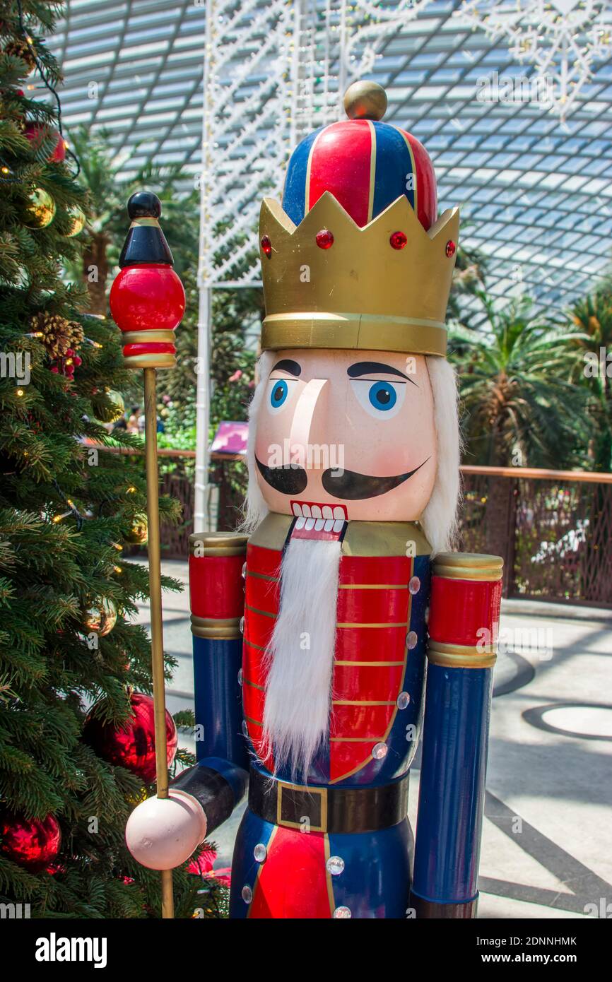 Singapore Dec 1st 2020 The beautiful Christmas decoration in flower