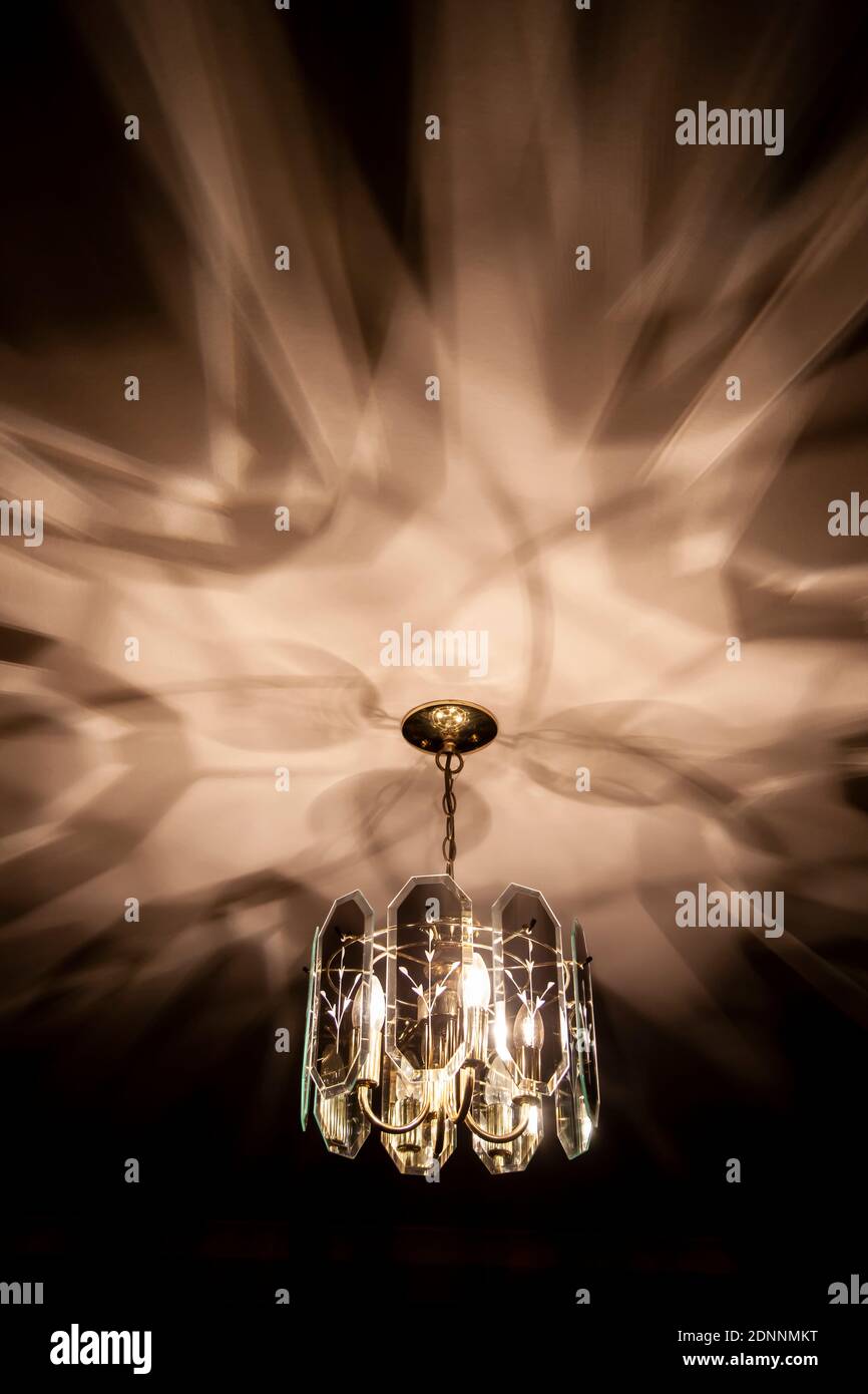 Pattern on ceiling from hanging lights, Northampton, England, UK Stock Photo Alamy