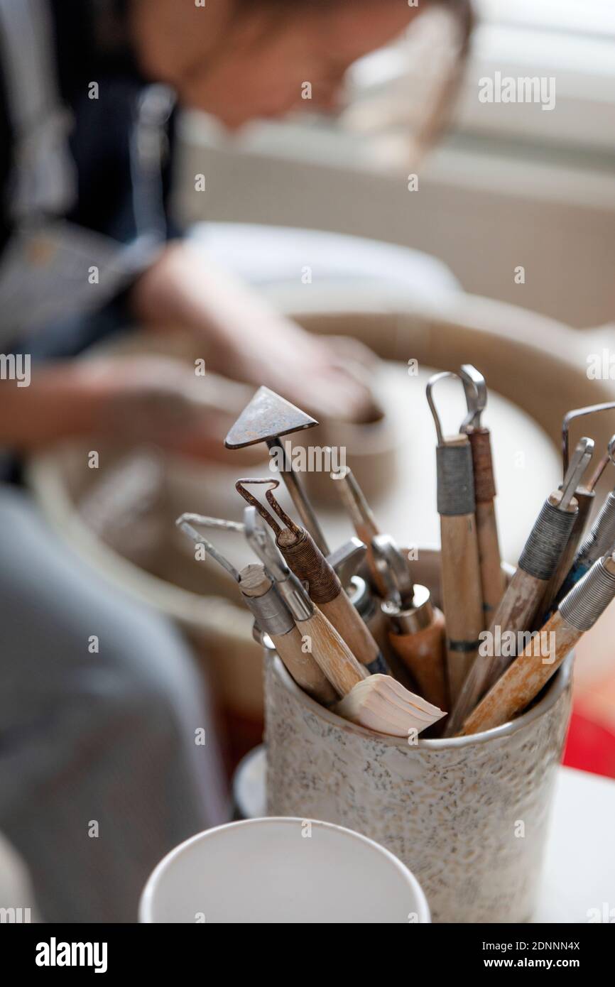 Tools in potters Stock Photo Alamy