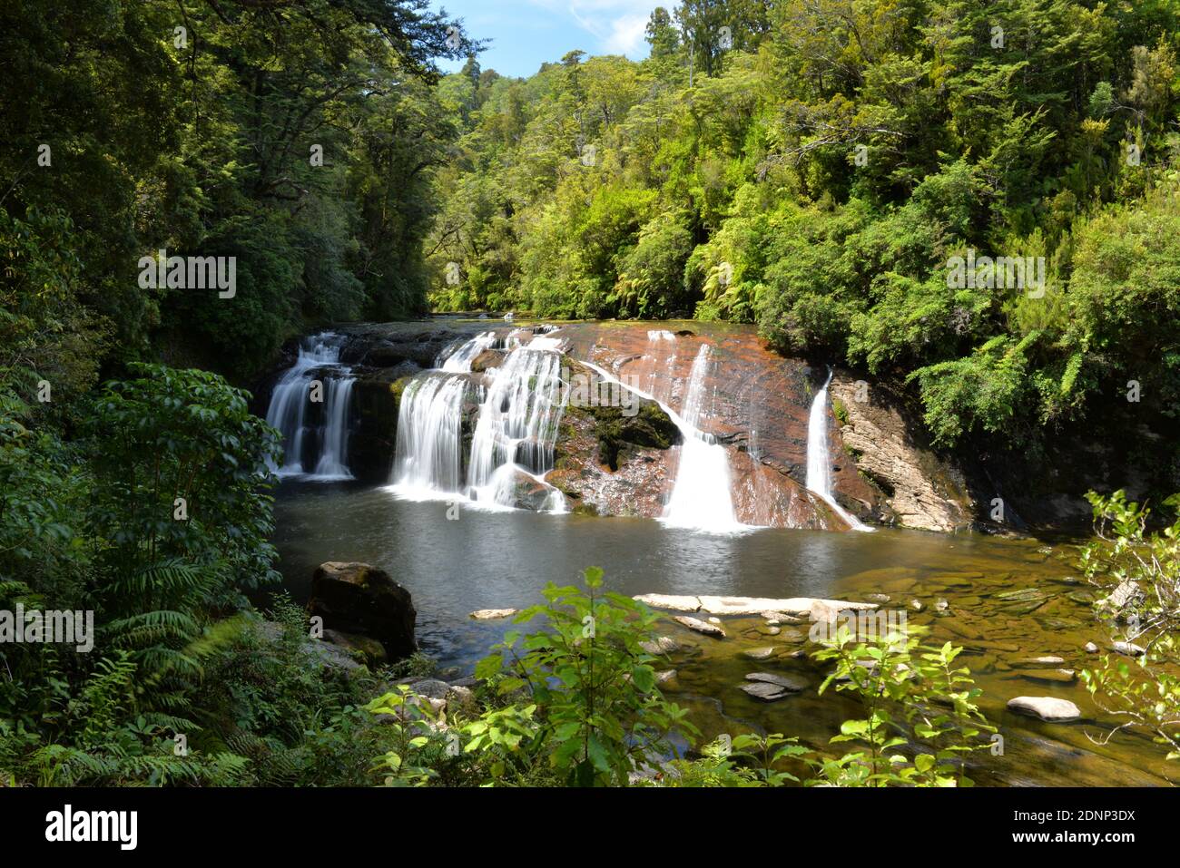 Coal Creek Falls in Runanga New Zealand Stock Photo Alamy