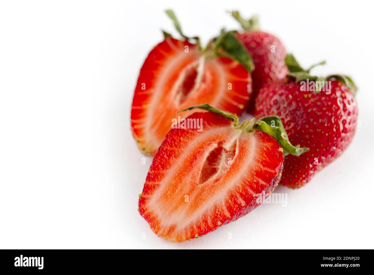 Strawberry isolated on white background Stock Photo - Alamy