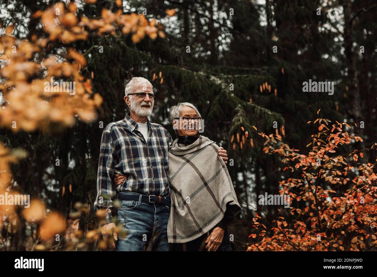 Senior couple standing together Stock Photo