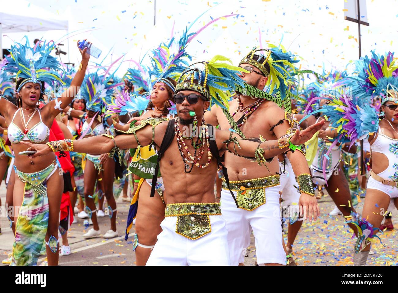 Participants dressed in colorful costumes at the Toronto Caribbean Carnival  Grand Parade, a festival of Caribbean culture and traditions held each  summer Stock Photo - Alamy