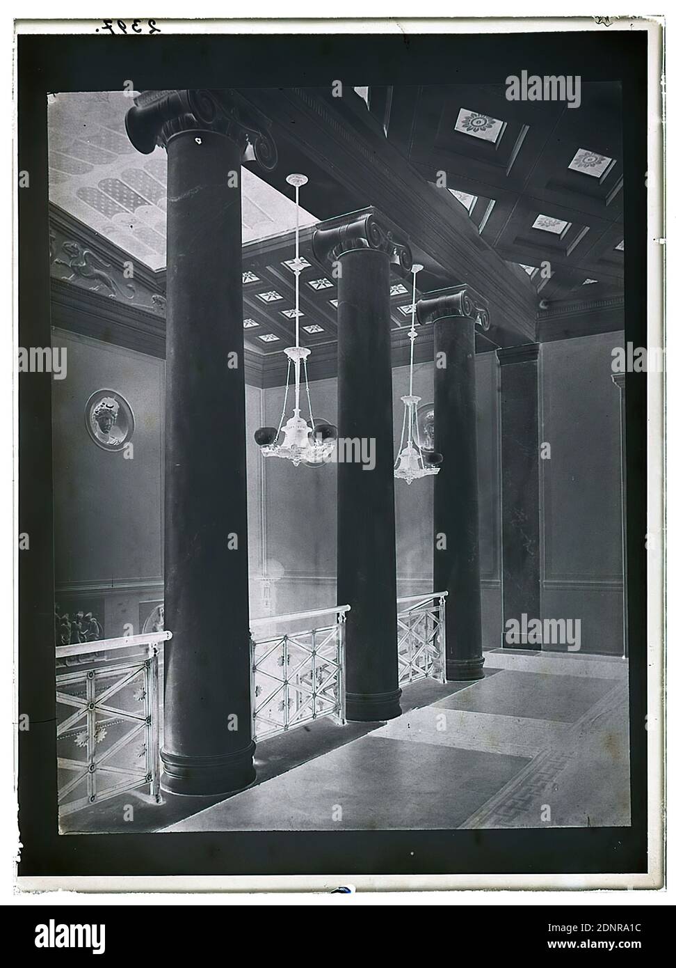 Wilhelm Weimar Abendroth Haus Hamburg Glass Negative Black And White Negative Process Total Height 23 8 Cm Width 17 8 Cm Numbered Top Left In Black Ink 2397 Photography Interior Decoration Of A House Column