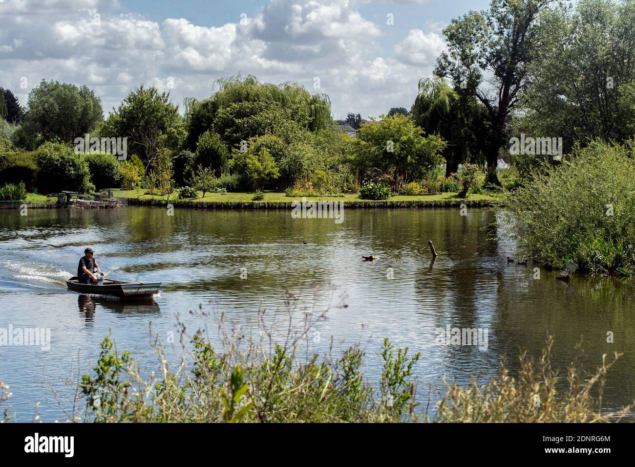 Amiens (northern France) the floating gardens (French “hortillonnages