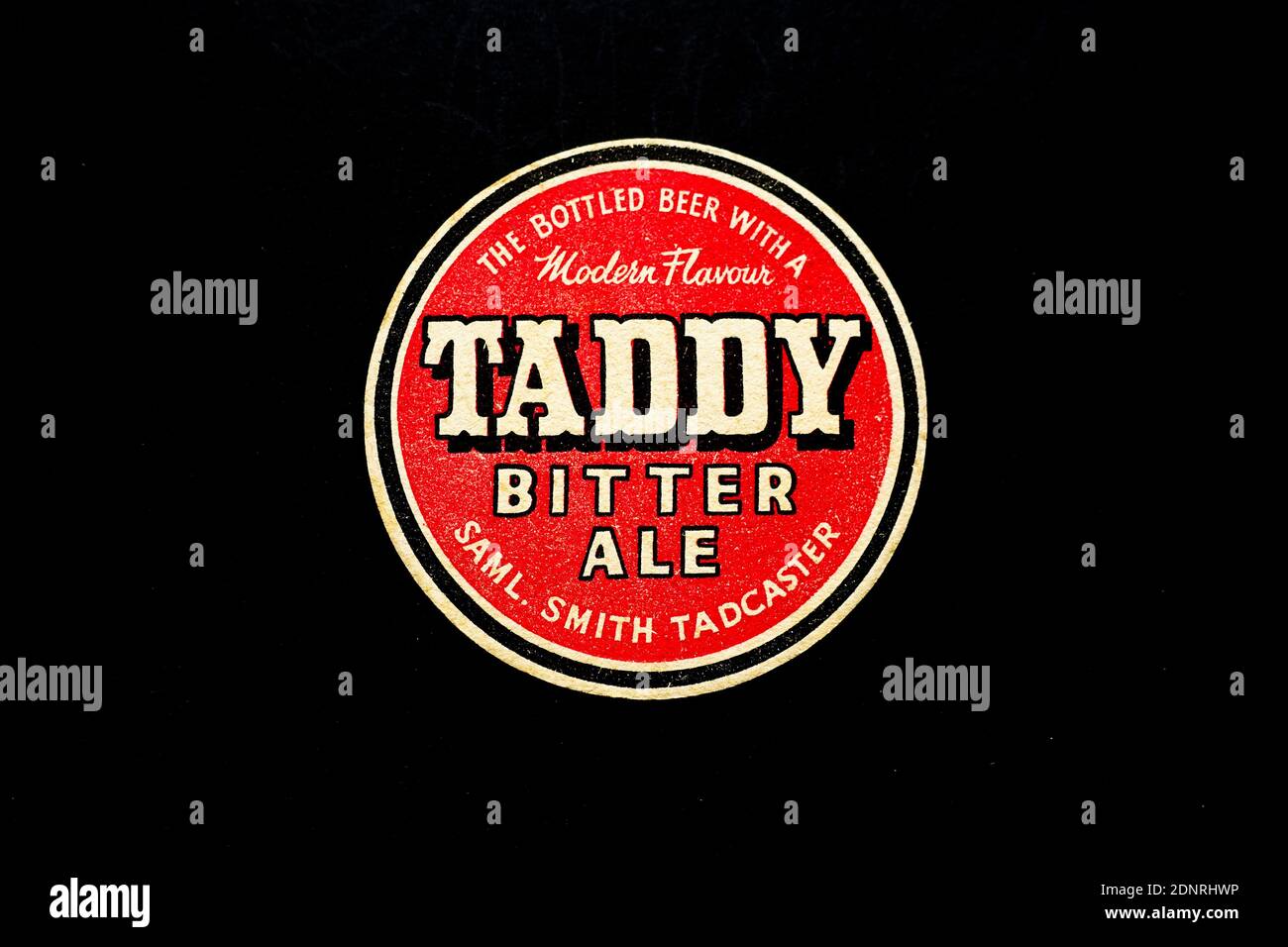 Sam Smith, Taddy Bitter Ale, Vintage Beermat Stock Photo