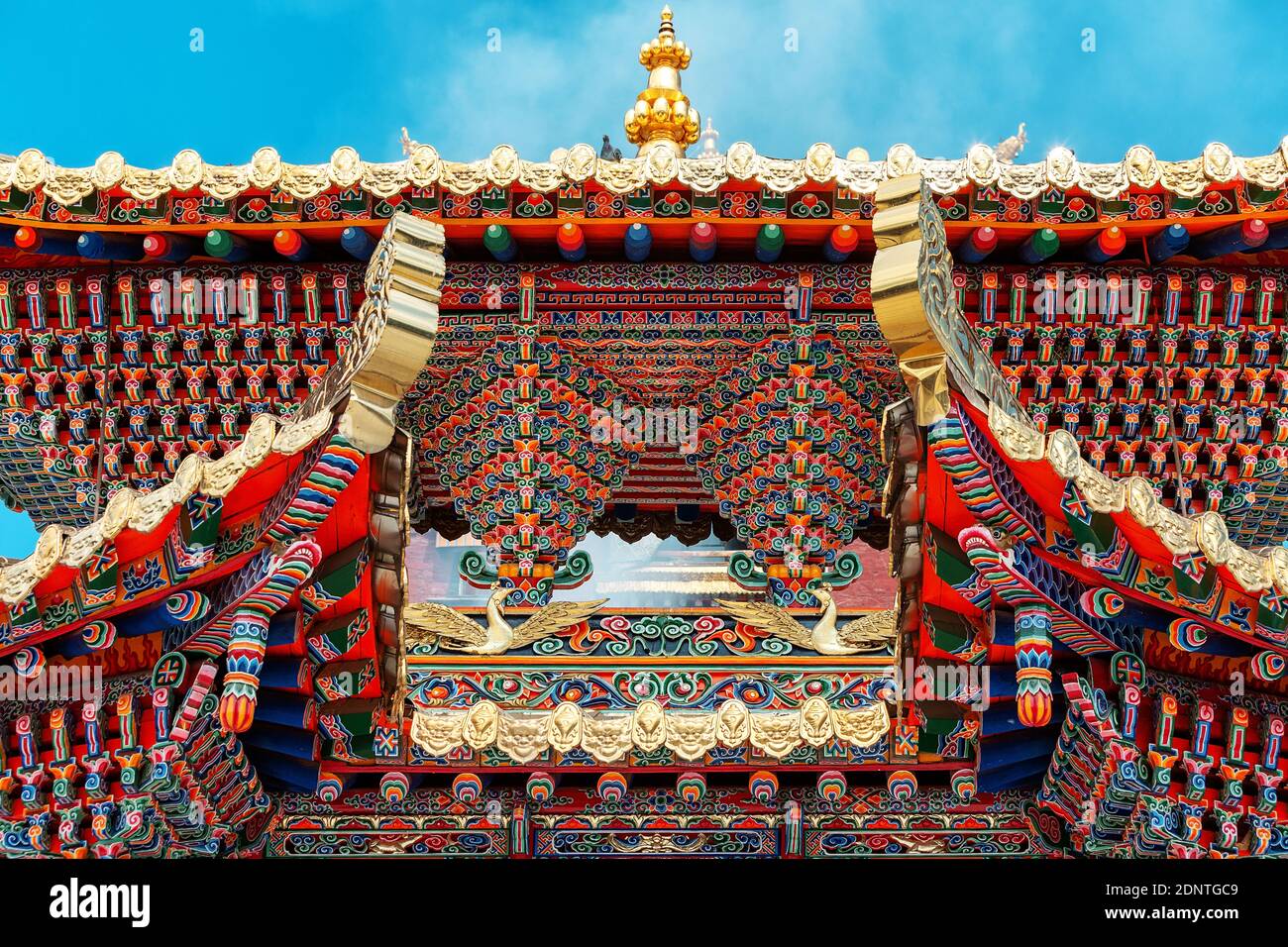 Gannan buddhist temple in gansu province Stock Photo