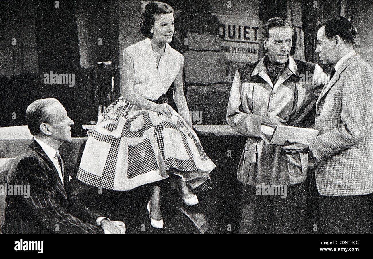 Film still from 'The Band Wagon' starring Fred Astaire, Cyd Charisse, Nanette Fabray, and Jack Buchanan. Stock Photo