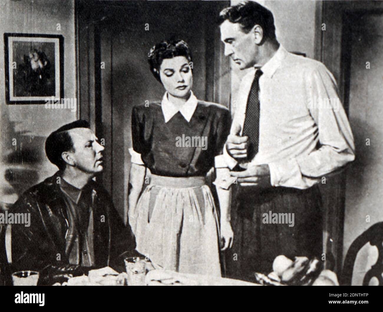 Film still from 'Good Sam' starring Gary Cooper, Ann Sheridan, Ray Collins, and Joan Lorring. Stock Photo