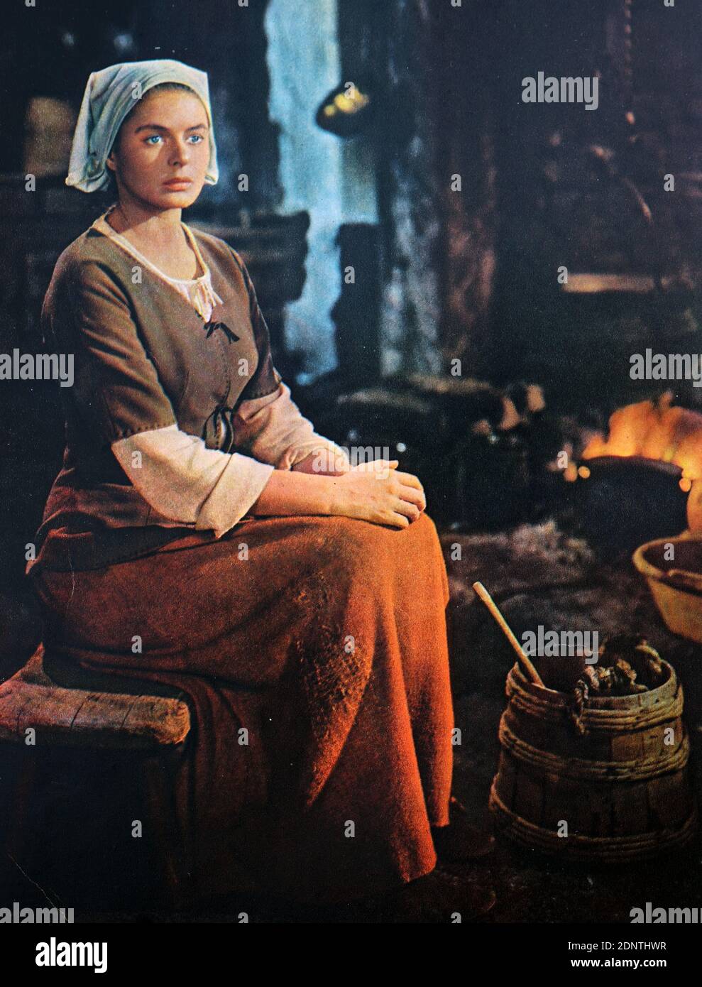 Film still from 'Joan of Arc' starring Ingrid Bergman, Jose Ferrer, Ward Bond, and Francis L. Sullivan. Stock Photo