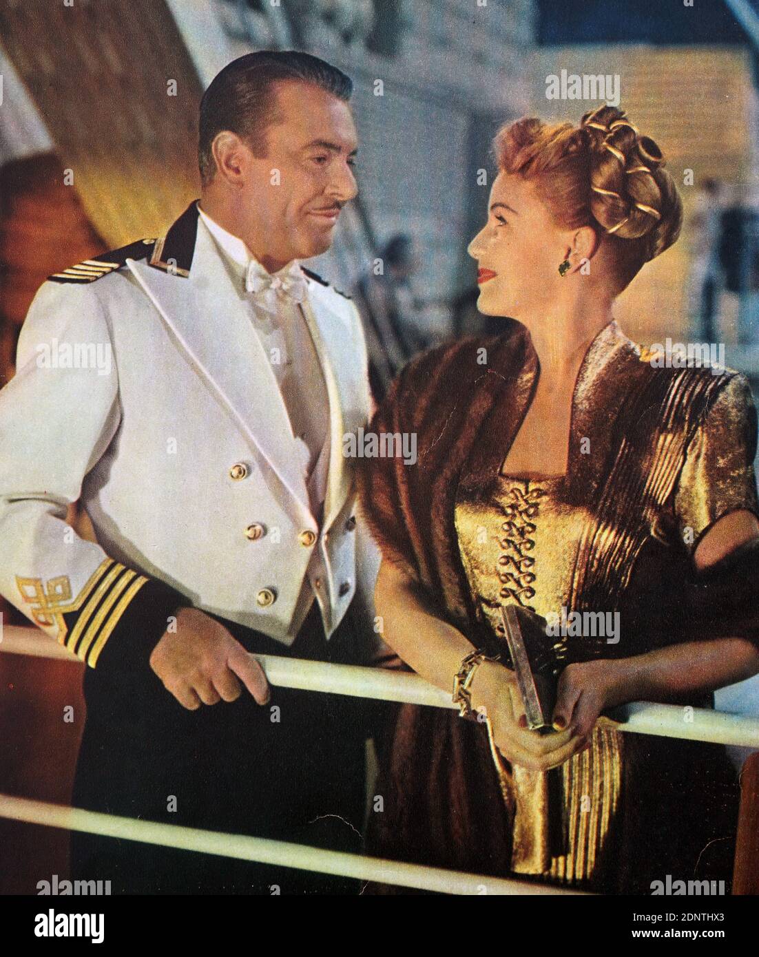 Film still from 'Luxury Liner' starring Jane Powell, George Brent, Xavier Cugat, and Lauritz Melchior. Stock Photo