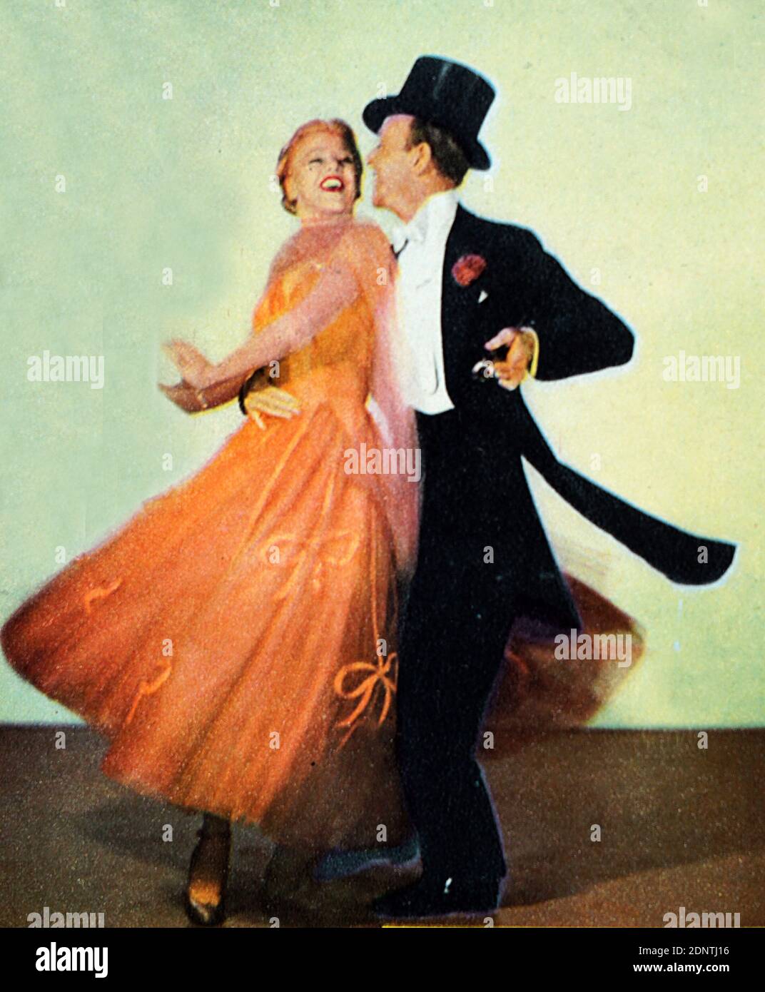 Film still from 'The Barkleys of Broadway' starring Ginger Rogers, Fred Astaire, Oscar Levant, and Billie Burke. Stock Photo