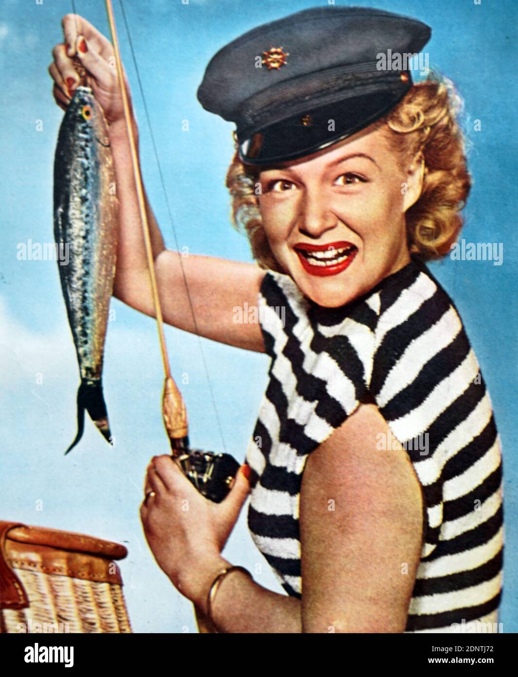 Photograph of Betty Hutton (1921-2007) an American stage, film, and television actress, comedian, dancer and singer. Stock Photo