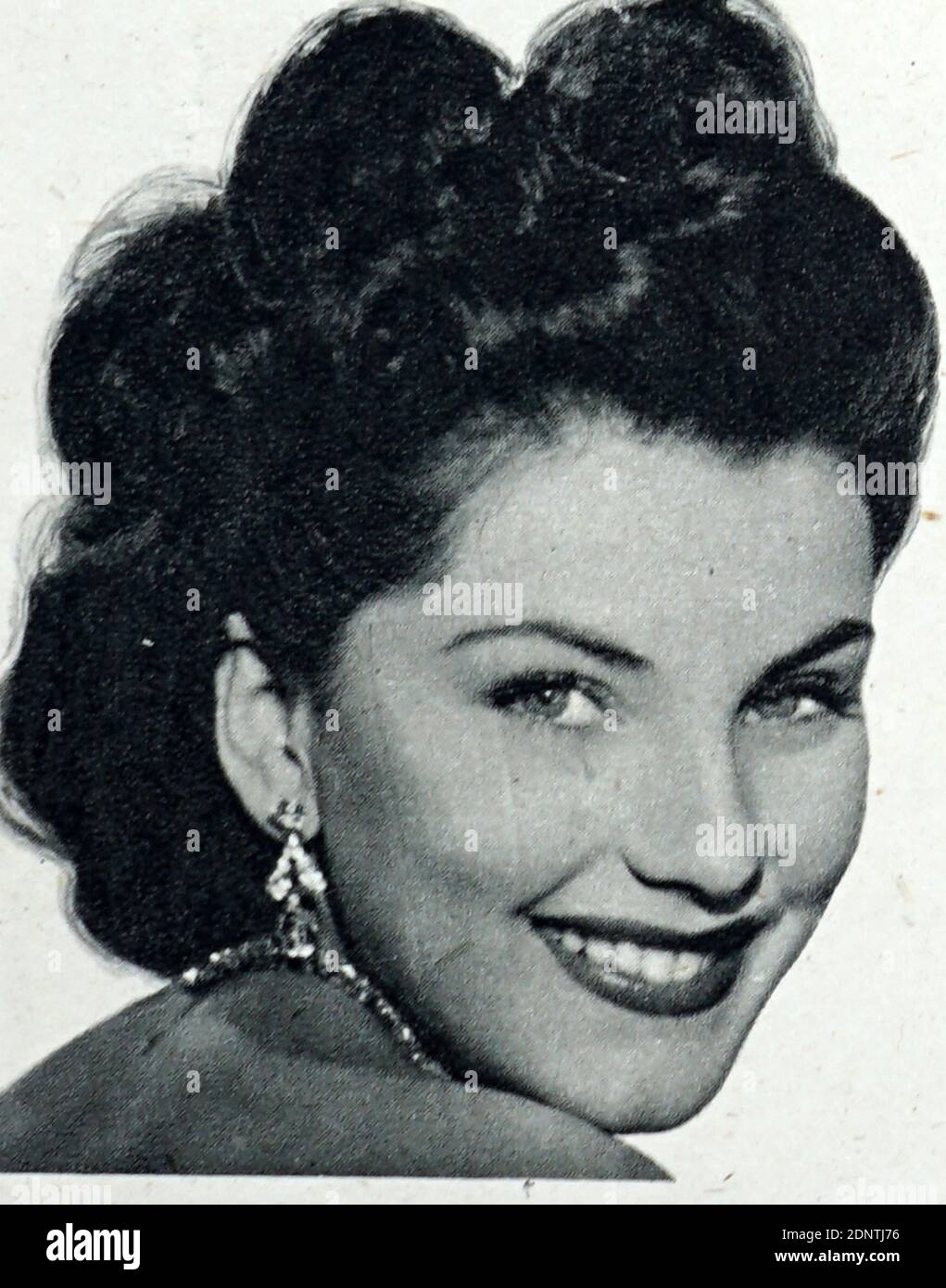 Photograph of Debra Paget (1933-) an American actress and entertainer. Stock Photo
