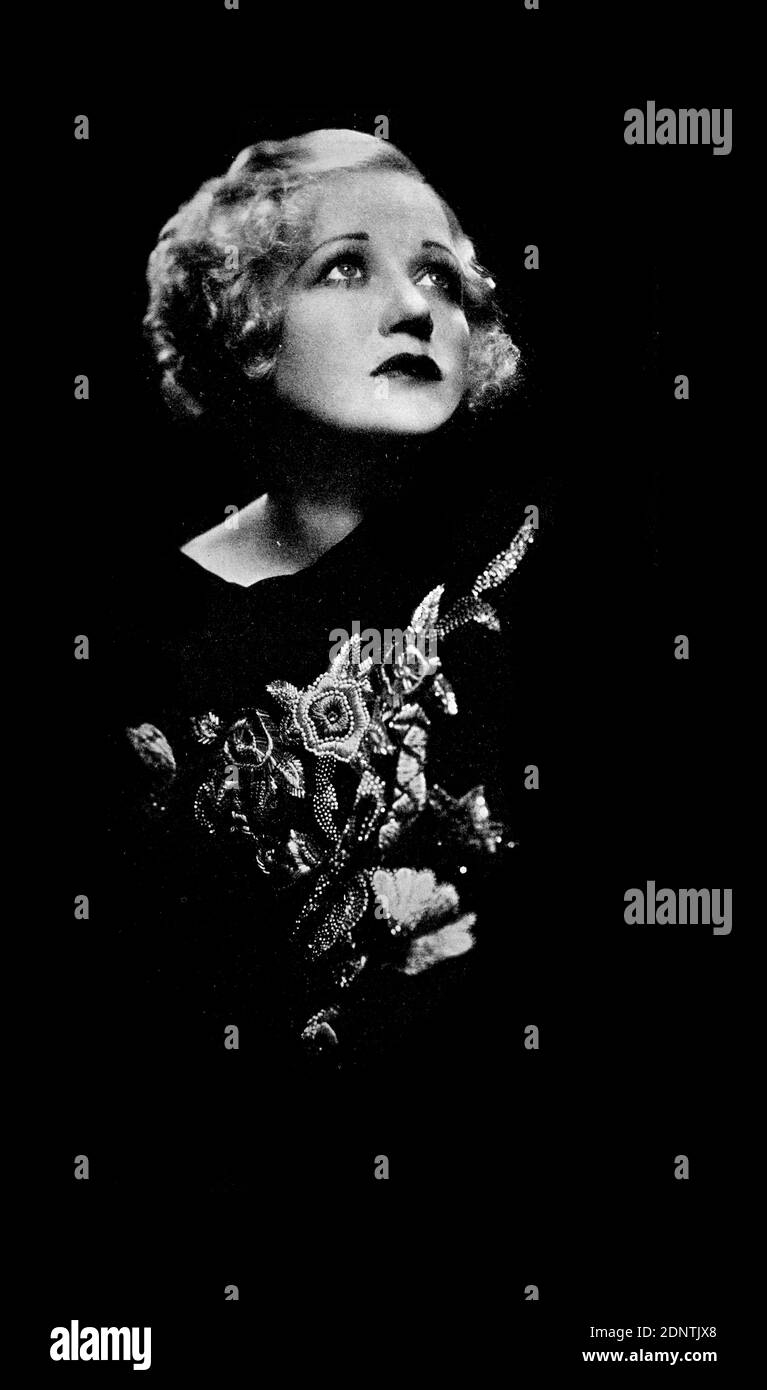Photograph of Wynne Gibson (1898-1987) an American actress. Stock Photo