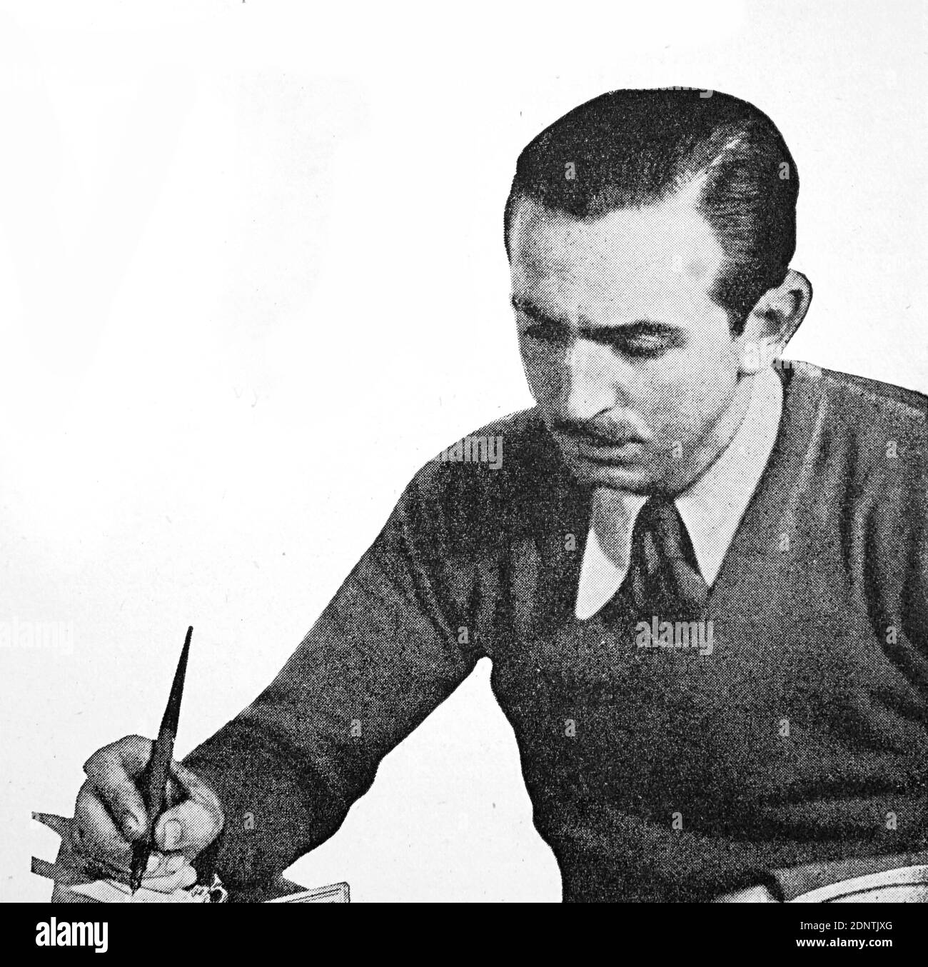 Photograph of Walt Disney (1901-1966) an American entrepreneur, animator, writer, voice actor and film producer. Stock Photo