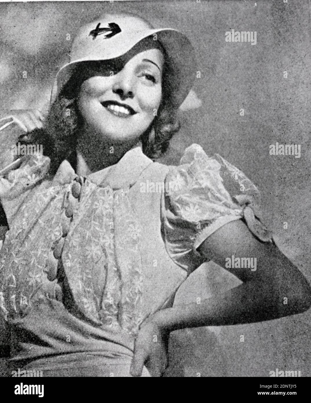 Photograph of Pat Paterson (1910-1978) an English film actress. Stock Photo