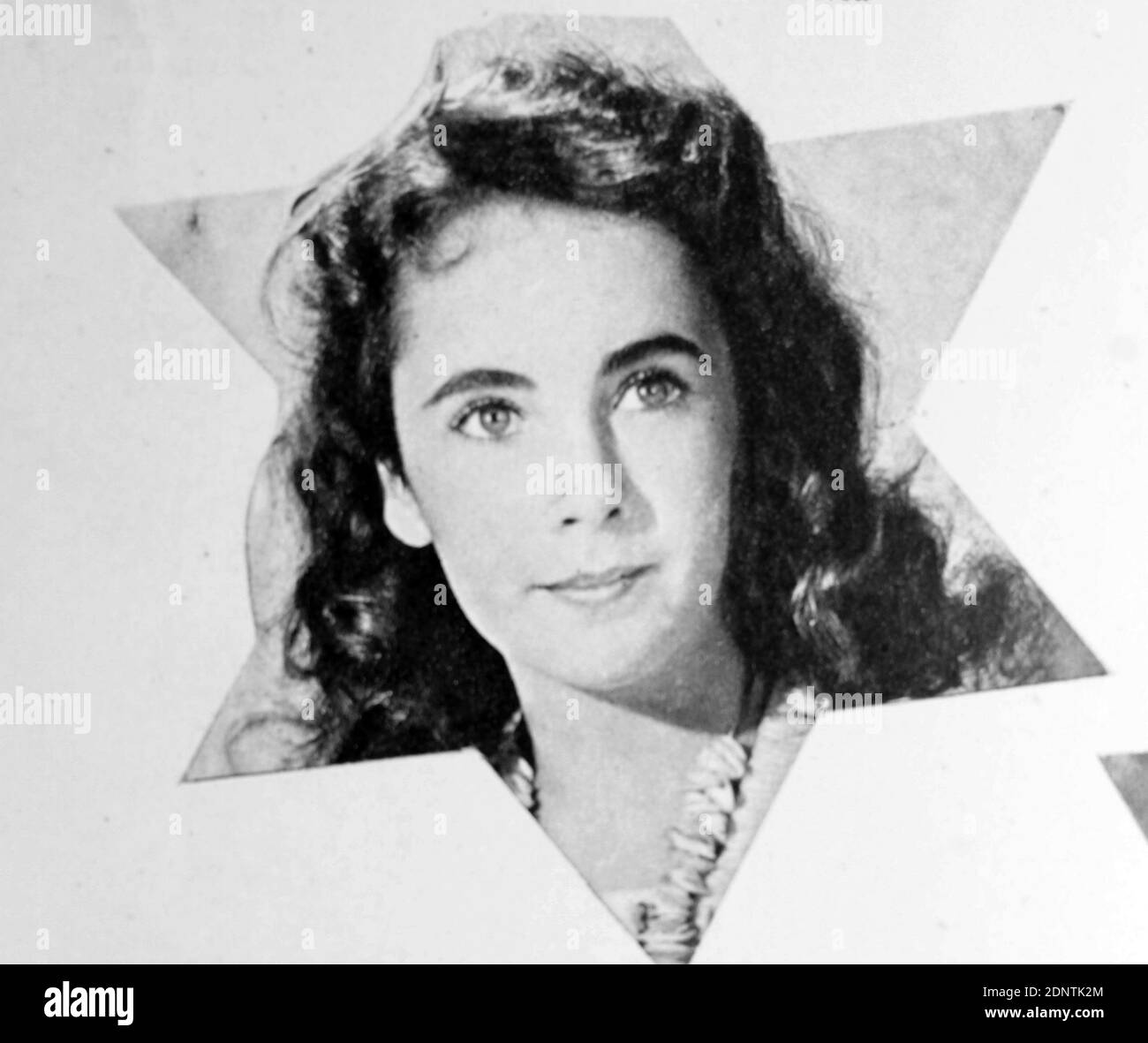 Photograph of Elizabeth Taylor (1932-2011) an English-American actress, businesswoman, and humanitarian. Stock Photo