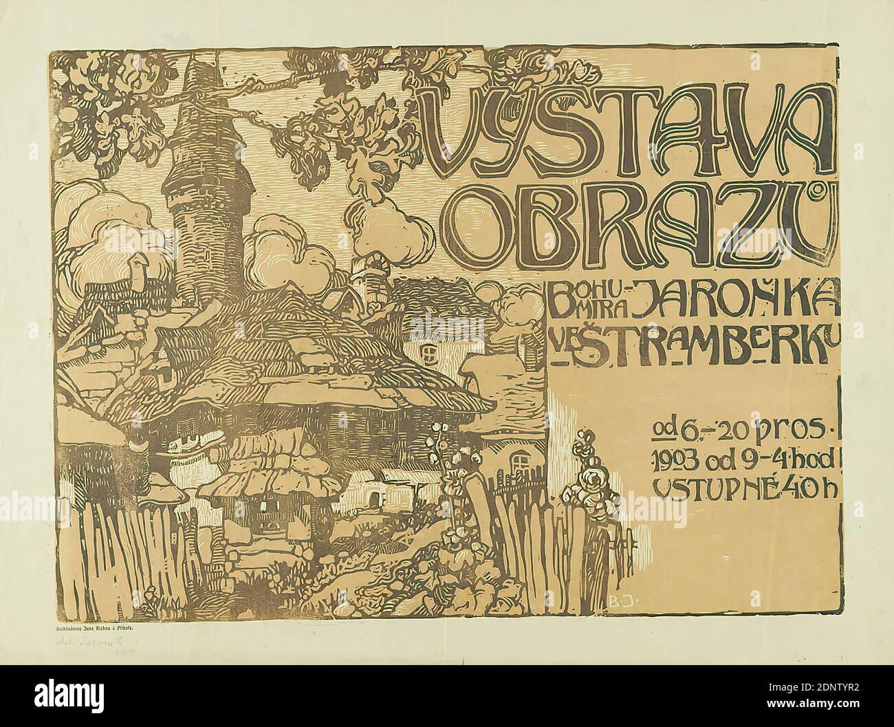 Jan Richter Bohumir Jaronek Vystava Obrazu Bohumira Jaronka Ve Stramberku Paper Lithography Total Height 52 7 Cm Width 70 2 Cm Monogrammed U R In Print B J Exhibition Posters Landscapes Waters City View Jan Richter Bohumir Jaronek Vystava Obrazu Bohumira Jaronka Ve Stramberku Paper Lithography Total Height 52 7 Cm Width 70 2 Cm Monogrammed U R In Print B J Exhibition Posters Landscapes Waters City View