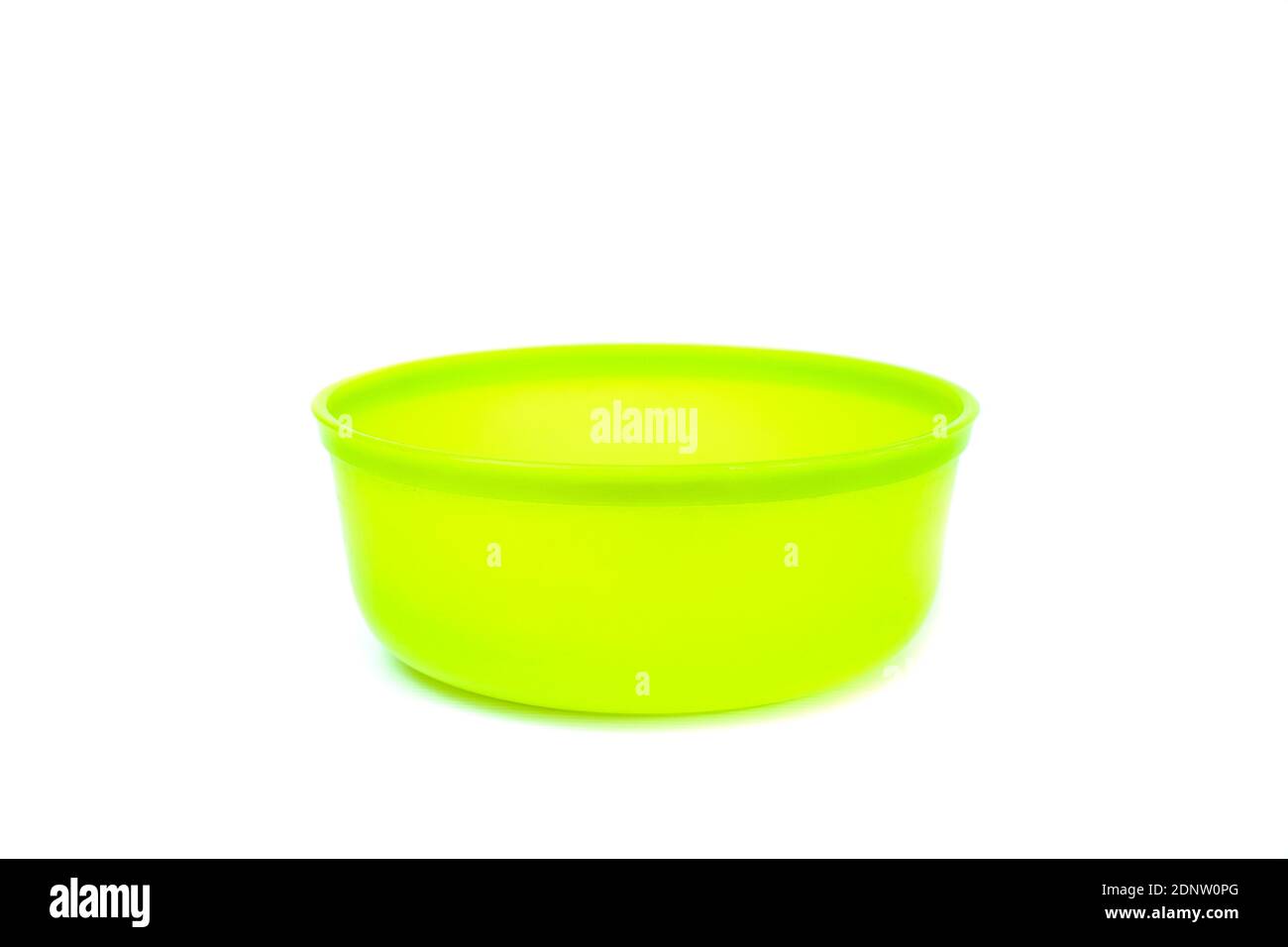 Plastic Water Bowl On Isolated White Background Stock Photo Alamy
