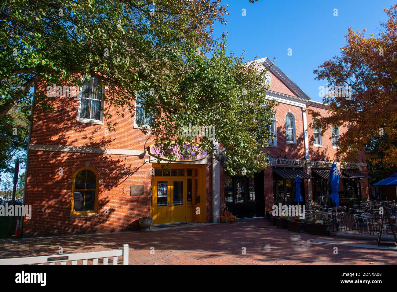Historic buildings at Water Street in downtown Newburyport