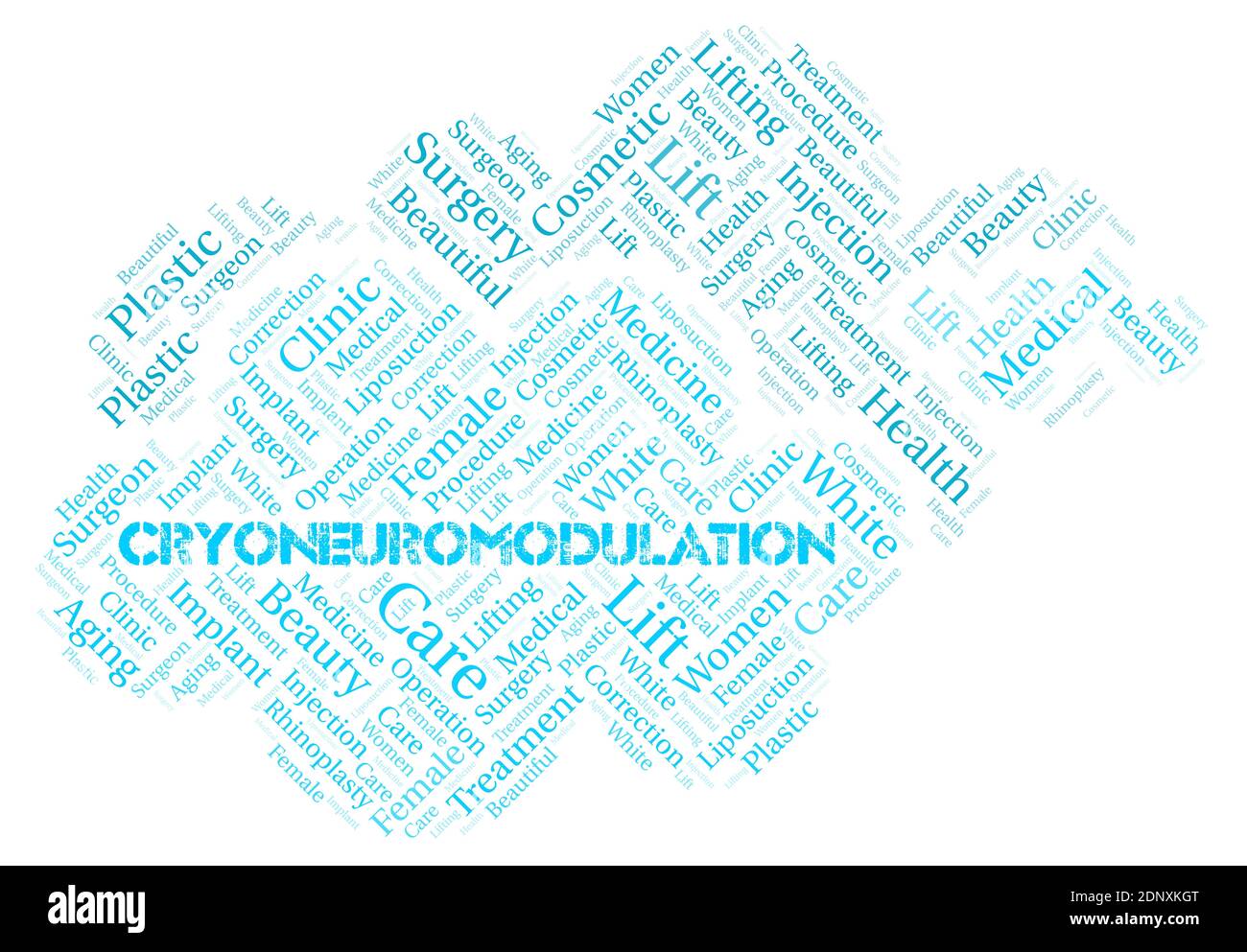 Modulation Typography Cryoneuromodulation typography word cloud create with text only. Type ...