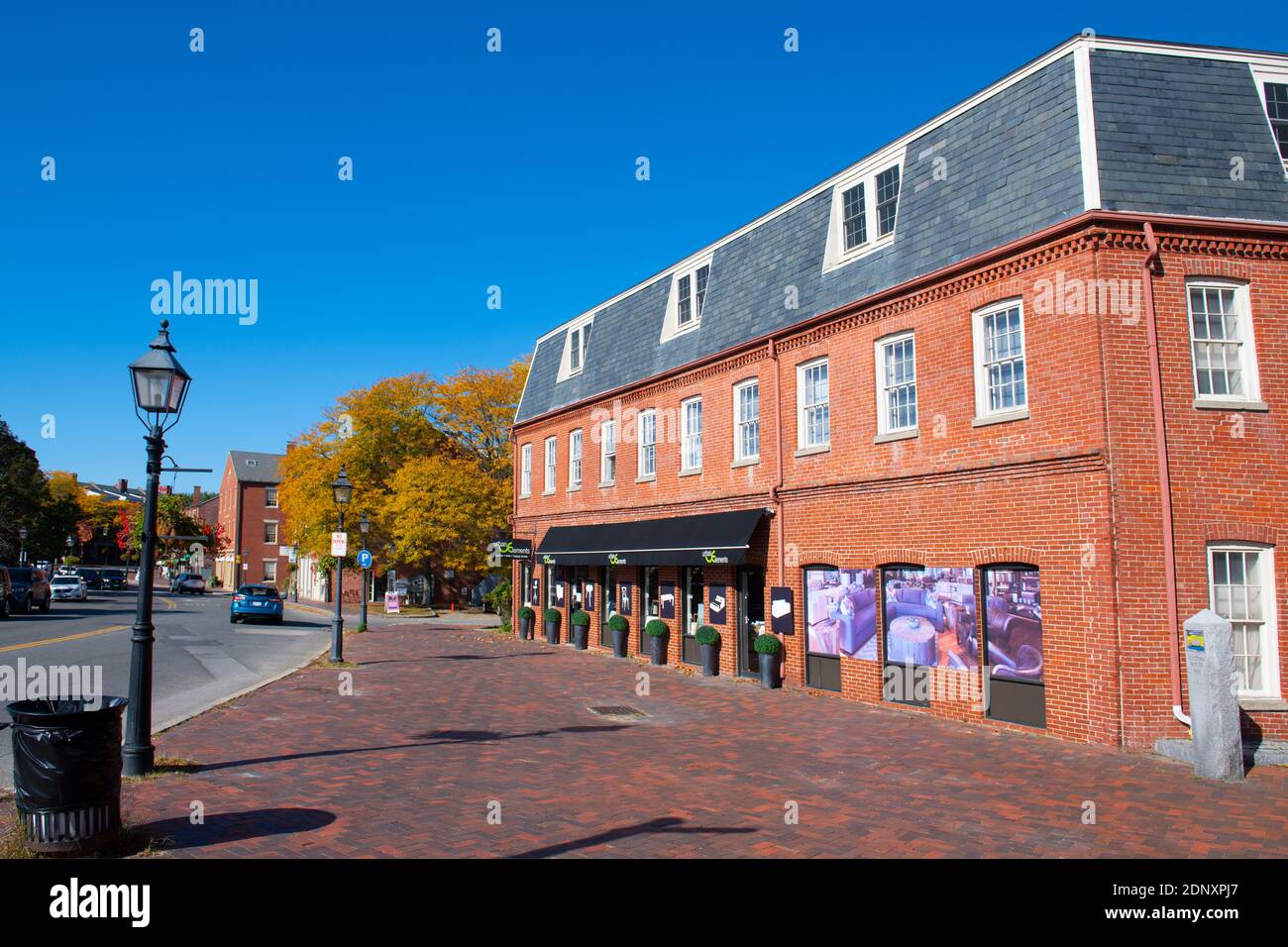Historic buildings at Water Street in downtown Newburyport