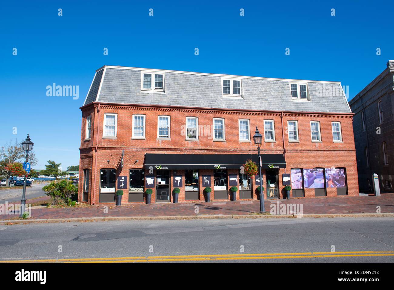 Historic buildings at Water Street in downtown Newburyport