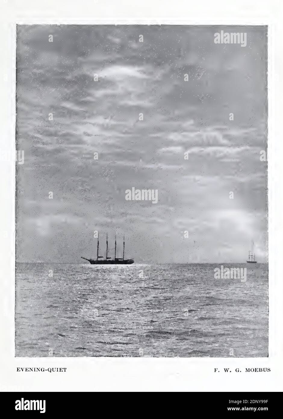 Evening Quiet by F W G Moebus Stock Photo