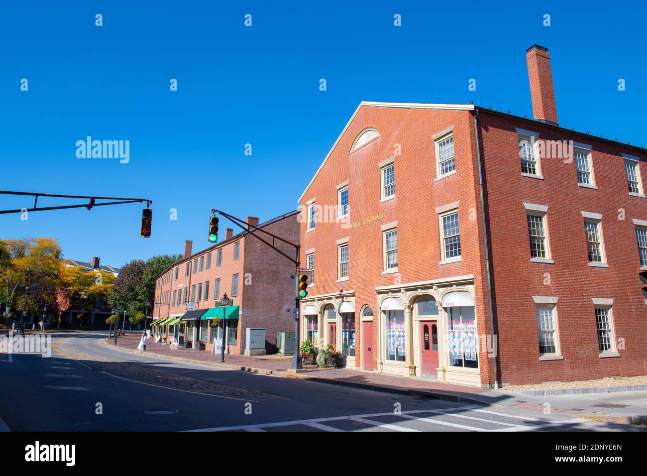 Historic buildings at Water Street in downtown Newburyport