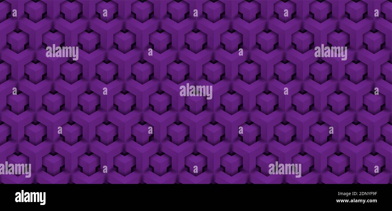 Abstract polygonal hexagonal seamless pattern background Stock Photo