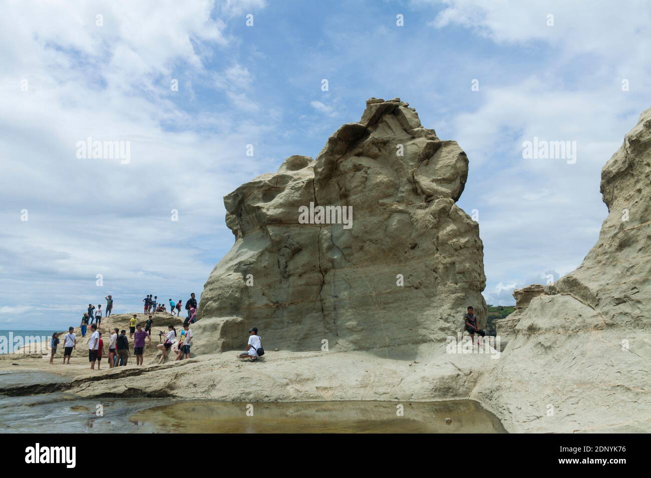 Klayar Beach is one of the tourist destinations in Pacitan district, East Java. Stock Photo