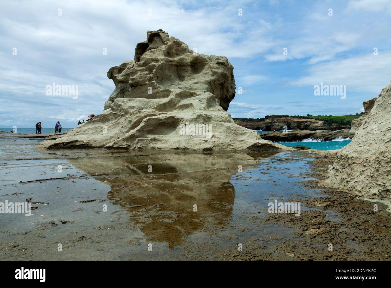 Klayar Beach is one of the tourist destinations in Pacitan district, East Java. Stock Photo