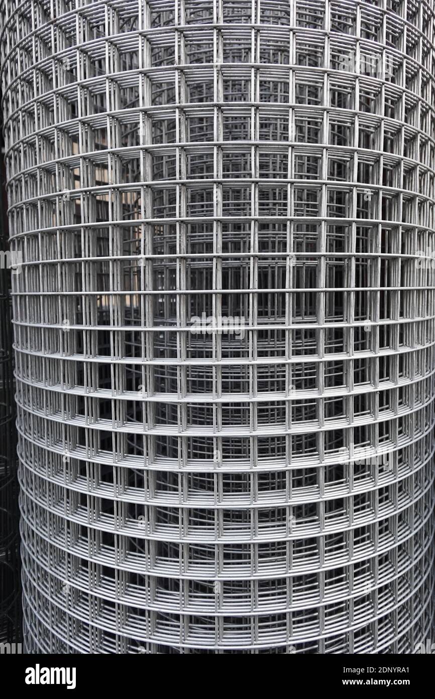 Roll of metal mesh Stock Photo Alamy