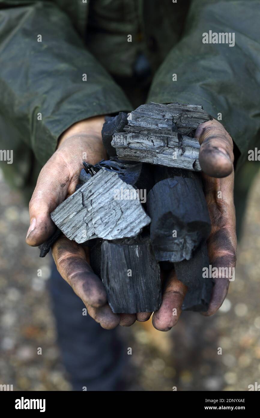 charcoal burners go through a labour intensive process to make the