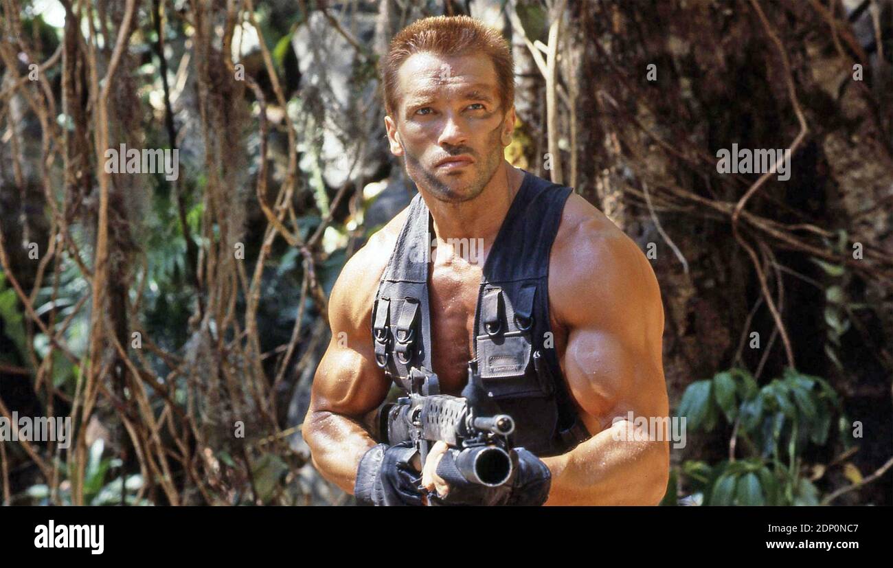 PREDATOR 1987 20th Century Fox film with Arnold Schwarzenegger Stock Photo