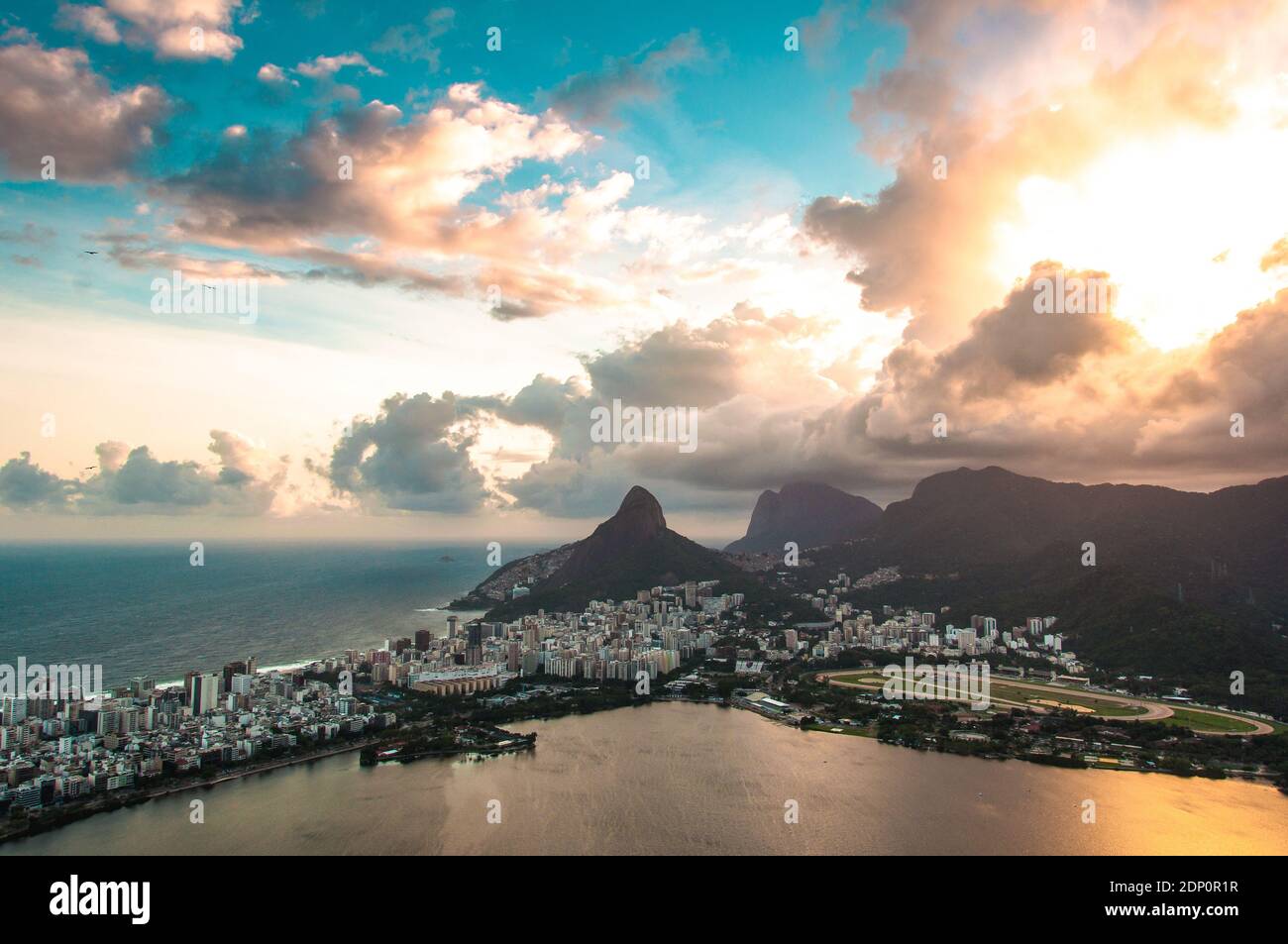 Dramatic Sunset Sky Over Rio de Janeiro, Brazil Stock Photo - Alamy