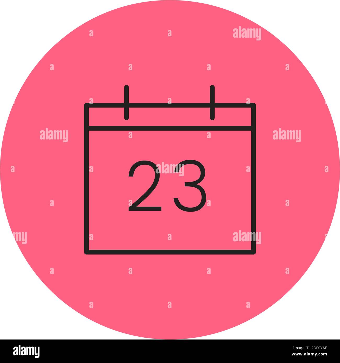 Isolated calendar computers tecnology online red logo- Vector Stock Vector
