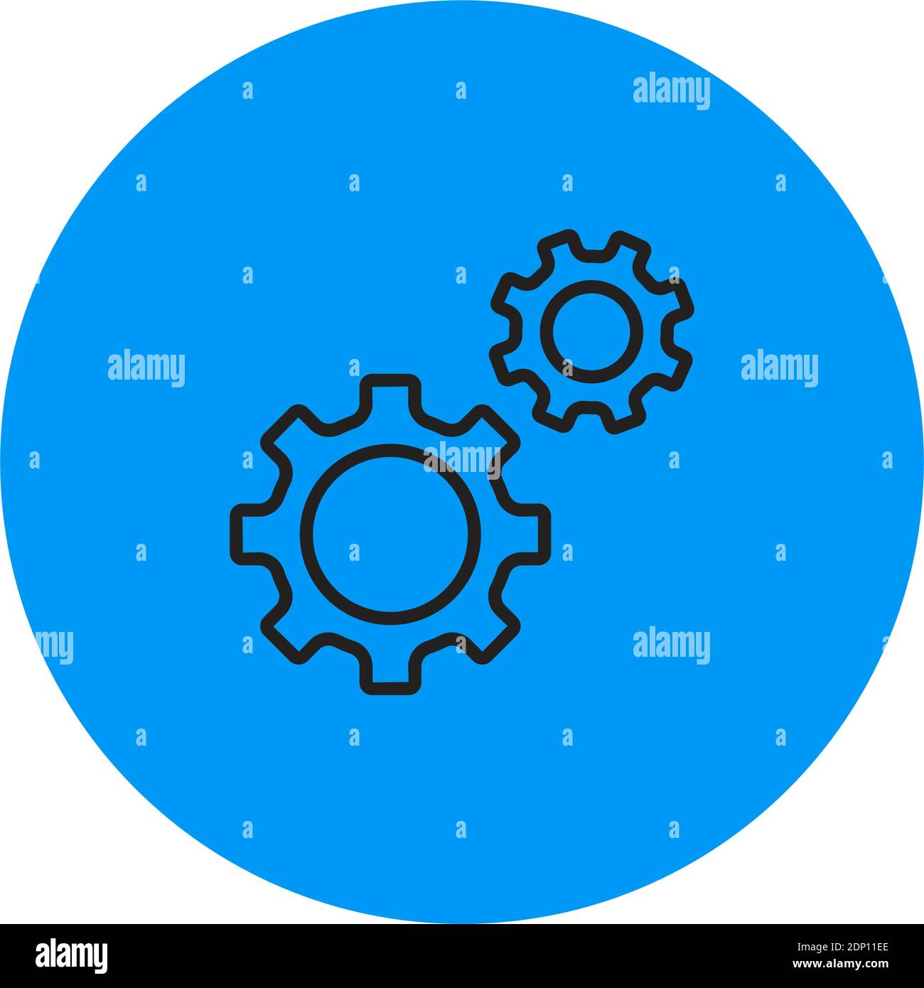 Isolated tools computers tecnology online blue logo- Vector Stock Vector