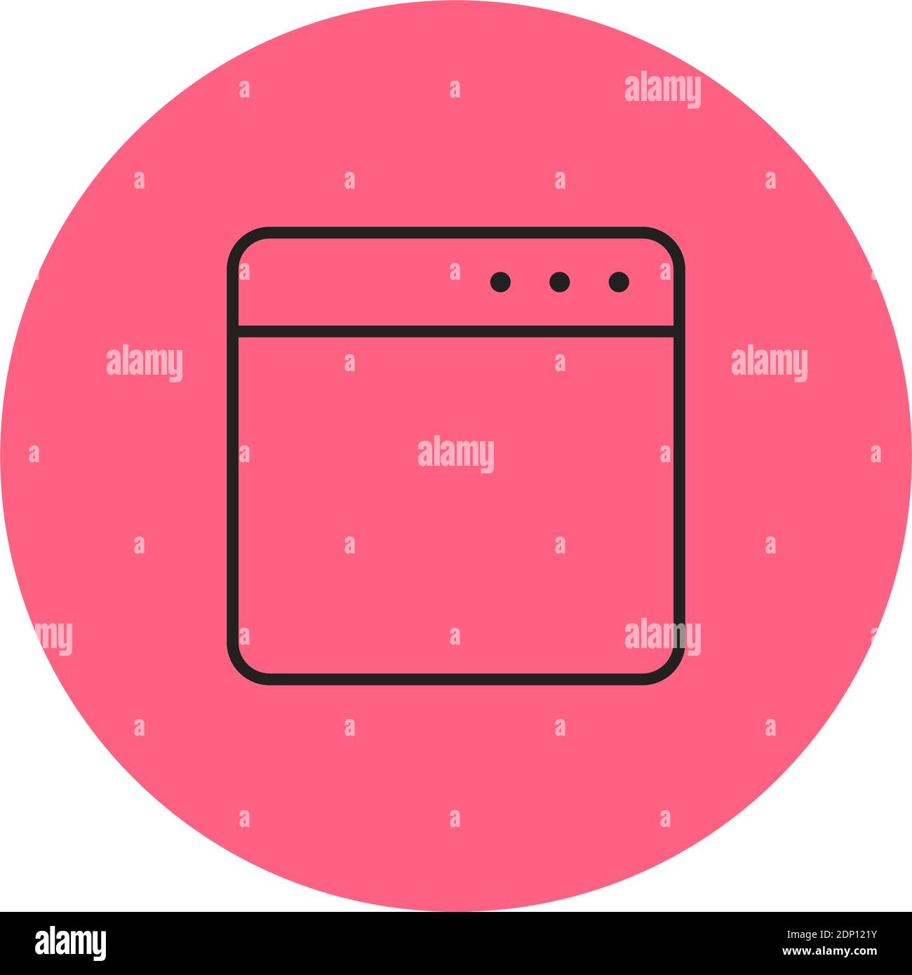 Isolated window computers tecnology online red logo - Vector Stock Vector