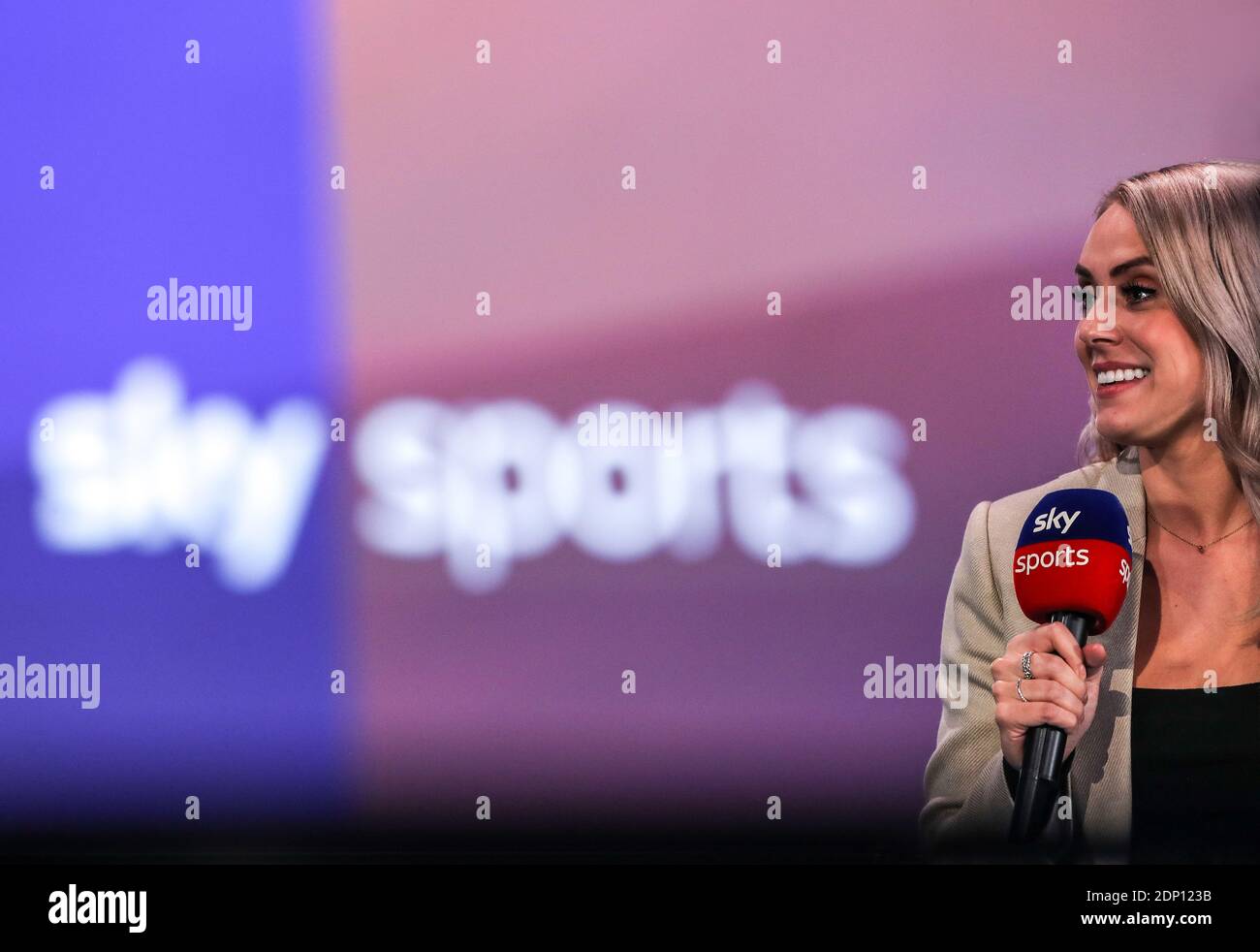 Sky Sports presenter Emma Paton on set during day four of the William